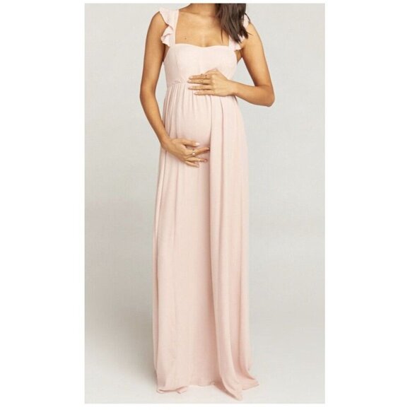 Show Me Your Mumu June Maxi Rustic Mauve Chiffon NWT XL Wedding Bridesmaid N - Picture 7 of 16